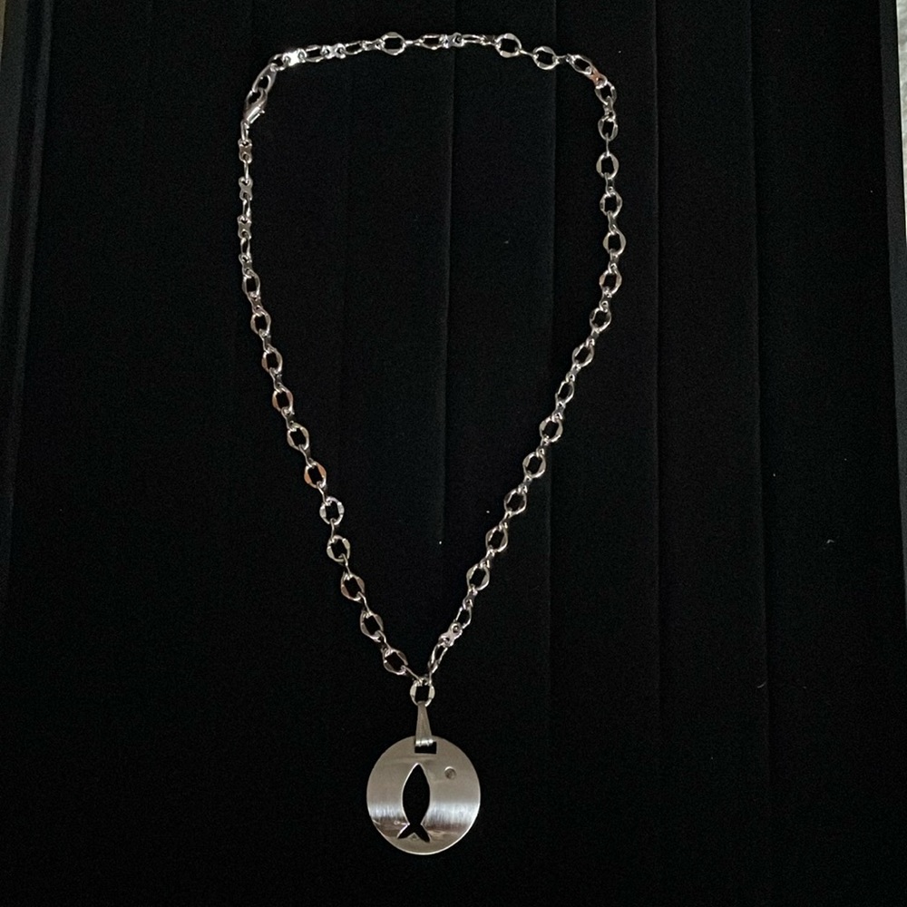 Silver Fish Necklace